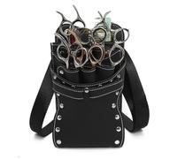 Borsa portautensili for animali domestici con forbici da parrucchiere a tracolla(Noir)