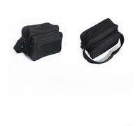 Borsa portautensili in tela Oxford resistente con tracolla regolabile, organizer multi-cella per elettricisti per scalpelli e ferramenta, verde nero