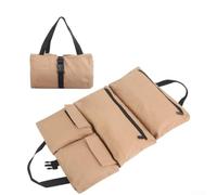 Borsa portautensili in tela resistente con cinque tasche con cerniera per contenere lavelli e manometri, facile da riporre in officina, blu (kaki)