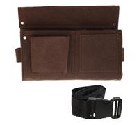 Borsa portautensili in tela resistente con tasche multiple con cintura regolabile per la lavorazione del legno e tasca in vita