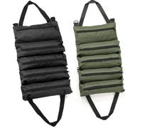 Borsa portautensili in tessuto Oxford impermeabile con 5 scomparti, resistente all'olio, per meccanici e fai da te, 33 x 8,4 x 9,4 cm, confezione da 2