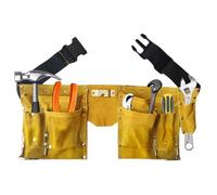 Borsa portautensili multi tasche - Grembiule da giardinaggio in pelle PU con cinghia regolabile | Borsa organizer per attrezzi da giardino per uso interno ed esterno | Cintura per attrezzi in pelle