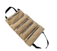 Borsa portautensili multiuso, organizer per chiavi, piccola borsa per attrezzi a spalla, borsa da appendere con cerniera, borsa tote (cachi)