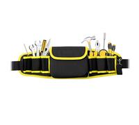 Borsa portautensili per artigiani, elettricisti, extra spessa, impermeabile, con cintura rimovibile, organizer per attrezzi per installatori, idraulici e decoratori, tessuto Oxford 600D
