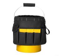 Borsa portautensili per elettricista, con cinghie elastiche, tasche con cerniera e tracolla regolabile per lavoro sul campo (A)