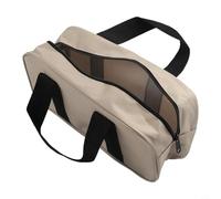 Borsa portautensili per elettricisti, resistente, multi scomparto, portatile, con cinghia da polso, compatta per riparazioni domestiche e uso in officina (giallo)