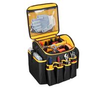 Borsa portautensili resistente con tasche multiple e piedini antiscivolo | Borsa porta attrezzi resistente per elettricisti, falegnami, chef, scalpelli, driver, cacciaviti, pinze, chiavi
