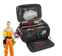 - Borsa portautensili - robusta borsa da lavoro da 16 pollici con ampia apertura, organizer professionale con tasche multiple e fondo sagomato impermeabile | Per costruzione, meccanica e Wartun