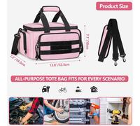 Borsa Portautensili Rosa Per Donna, Borsa Portaoggetti Portatile Leggera E