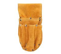 Borsa portautensili spessa, resistente e multifunzionale, in pelle di mucca gialla, per la produzione elettrica e meccanica