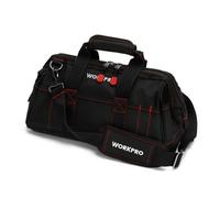 Borsa portautensili WORKPRO da 16 pollici con apertura superiore chiusa e base in gomma impermeabile W081022A 16