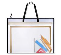 Borsa Portfolio A2, Custodia per Opere d'Arte con Manico e Cerniera, Sacca Impermeabile per Disegni, Poster e Album di Ricordi