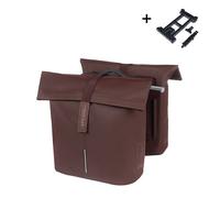 Borsa posteriore in poliuretano Basil City Mik 2.0 Marron 28/32 L
