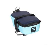 Borsa posteriore per bicicletta da montare sul sellino della bicicletta, espandibile, interno resistente al volume, finitura esterna (20,3 cm, blu)