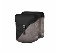 Borsa posteriore per bicicletta doppia racktime vida 24l nera e pietra (43x14x36