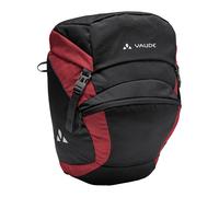 VAUDE OnTour - Tasche anteriori per bicicletta, unisex, colore: nero/carminio, normale