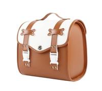Borsa Posteriore Portaoggetti Bauletto Valigetta Sacca Portapacchi in Pelle Sintetica con Chiusura a Curva Adatta a Spostamenti Quotidiani Commissioni Pendolari Cm, Marrone, Marrone