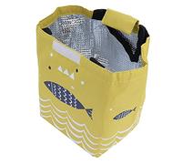 Borsa Pranzo Isolata con Doppia Maniglia 19,5 X 17 Cm (YELLOW) | Tessuto Oxford resistente, design impermeabile, leggero, dimensioni portatili, perfetto per i picnic