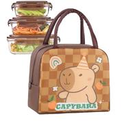 Borsa Pranzo Termica Capibara - Capienza Grande Borza Termica | Impermeabile e Antiperdita per Uomini e Donne Pendolarismo Picnic Quotidiano All'aperto Escursionismo Viaggio Campeggio Posto di