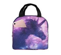 Borsa Pranzo Uni-Corn Galaxy Nebula Cloud Borsa Per Il Pranzo Donne Riutilizzabile Organizzatore Del Piccola, Per Viaggi, All'Aperto Picnic, Shopping, 20x22cm