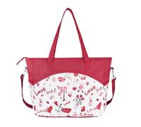 Borsa premaman a tenuta stagna multifunzione con stampa attraente Borsa a scomparti multipli per l'organizzazione di forniture per bambini Borsa per pannolini di grande capacità