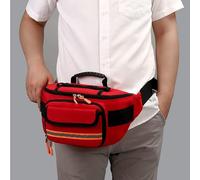 Borsa Primo Soccorso Vuota Rosso, , borsa di stoccaggio di emergenza, borsa compatta di medicina di sopravvivenza o salute domestica che viaggia in auto campeggio escursionismo scuola organizzatore es