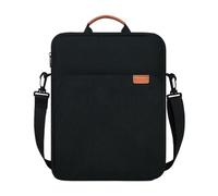 Borsa professionale ed efficiente per tablet per riunioni di lavoro e conferenze borse a tracolla per laptop da 11-13 pollici, Nero