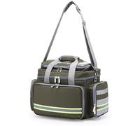 Borsa professionale per kit di pronto soccorso con divisori interni staccabili per cure mediche di emergenza e salute domestica, Verde