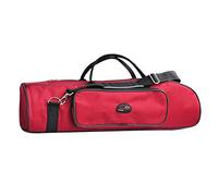 Borsa professionale per tromba 600D in tessuto Oxford resistente all'acqua, morbida custodia per il trasporto in schiuma di cotone imbottito con tracolla regolabile - 4 colori - rosso