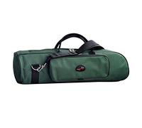 Borsa professionale per tromba 600D in tessuto Oxford resistente all'acqua, morbida custodia per il trasporto in schiuma di cotone imbottito con tracolla regolabile, 4 colori verde