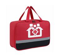 Borsa Pronto Soccorso, Kit di Primo Soccorso Vuota Pacchetto di Medicina per Casa in nylon per le emergenze a casa, in ufficio, in escursionismo (Rosso L)