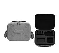 Borsa protettiva organizer per DJI Mini 5 Pro, PU/Nylon EVA con imbottitura ispessita Fodera personalizzata, tasca con cerniera in rete con tracolla, borsa da viaggio per droni, Nylon Grigio, Unisex