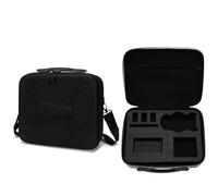 Borsa protettiva organizer per DJI Mini 5 Pro, PU/Nylon EVA con imbottitura ispessita Fodera personalizzata, tasca con cerniera in rete con tracolla, borsa da viaggio per droni, PU nero., Unisex