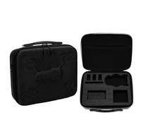 Borsa protettiva organizer per DJI Mini 5 Pro, PU/Nylon EVA con imbottitura ispessita Fodera personalizzata, tasca con cerniera in rete con tracolla, borsa da viaggio per droni, Nylon nero., Unisex