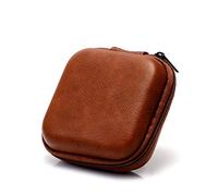 Borsa protettiva per cuffie in pelle Scatola leggera Piccola cuffia per custodia per cuffie per Case Custodia con cerniera
