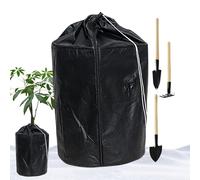Borsa protettiva per vasi da fiori, protezione antigelo con 3 piccoli attrezzi da giardino, borsa isolante per piante in vaso con coulisse e cerniera per alberi da frutto piante in vaso arbusti