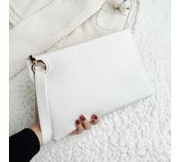 Borsa quadrata con dettagli di occhielli, per donne, impiegate e colletti bianchi, per signore, per rossetti, per cene/banchetti, per feste, per matrimoni, in pelle di alta qualità Tagli UnicaColorato
