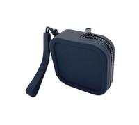 Borsa quadrata della moneta del silicone, piccola borsa dell'oggetto, borsa cosmetica del rossetto, donne della borsa di stoccaggio del cavo, Nero , Taglia unica