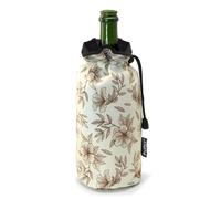 Borsa Refrigerante Bottiglie Vino Beige Gigli 18x26,5 cm - Pulltex - Champagne
