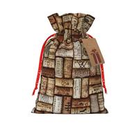Borsa regalo con coulisse in sughero con stampa in sughero, per matrimoni, feste di compleanno, borsa regalo unica, borsa in tela riutilizzabile, 1 pezzo piccolo