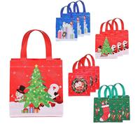 Borsa regalo di Natale Babbo Natale non tessuta design festivo per vigilia di Na
