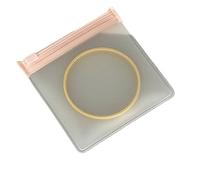 Borsa Regalo per Gioielli 100 pezzi ROSA Gioielli Sacchetto con cerniera satinato Anello Orecchino Collana Bracciale Imballaggio Trasparente Plastica EVA(9x9cm)