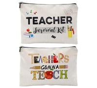 Borsa Regalo per Insegnante - Set da 2 Pezzi per Trucco, Laurea e Riporre Oggetti