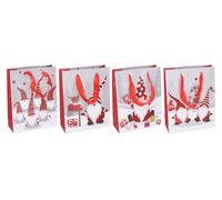 Borsa regalo S con motivo natalizio 17,5 × 23,5 × 8 cm
