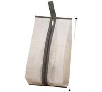 Borsa resistente della scarpa del PVC della polvere con l'organizzatore trasparente di viaggio della chiusura lampo per le calzature 20x28cm, Trasparente, A, Borsa porta scarpe con cerniera