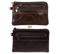 Borsa retrò con cerniera in vera pelle femminile maschio regalo di compleanno forniture piccolo cambiamento borsa per viaggi all'aperto campeggio nuovi uomini portafogli piccoli portamonete design