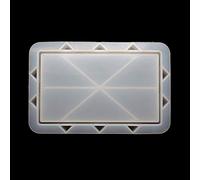 Borsa rettangolare in silicone per agitatore, accessori per stampi in silicone, telaio in lega per creare i tuoi stampi unici in resina per gioielli