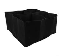Borsa rettangolare in tessuto per piantare aiuole rialzate con design a più scomparti per supportare la potatura dell'aria delle radici e le prestazioni di drenaggio (quattro)