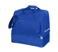 Borsa Revolution Big con Fondo Rigido Vano Portascarpe B030 Uomo Donna Ragazzo Borsone Palestra Fitness Allenamento Sport Calcio Calcetto (Altezza: 55cm - Larghezza: 52cm - profondità: 35cm, Azzurro)