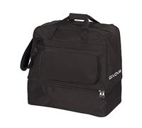 Borsa Revolution Big con Fondo Rigido Vano Portascarpe B030 Uomo Donna Ragazzo Borsone Palestra Fitness Allenamento Sport Calcio Calcetto (Altezza: 55cm - Larghezza: 52cm - profondità: 35cm, Nero)